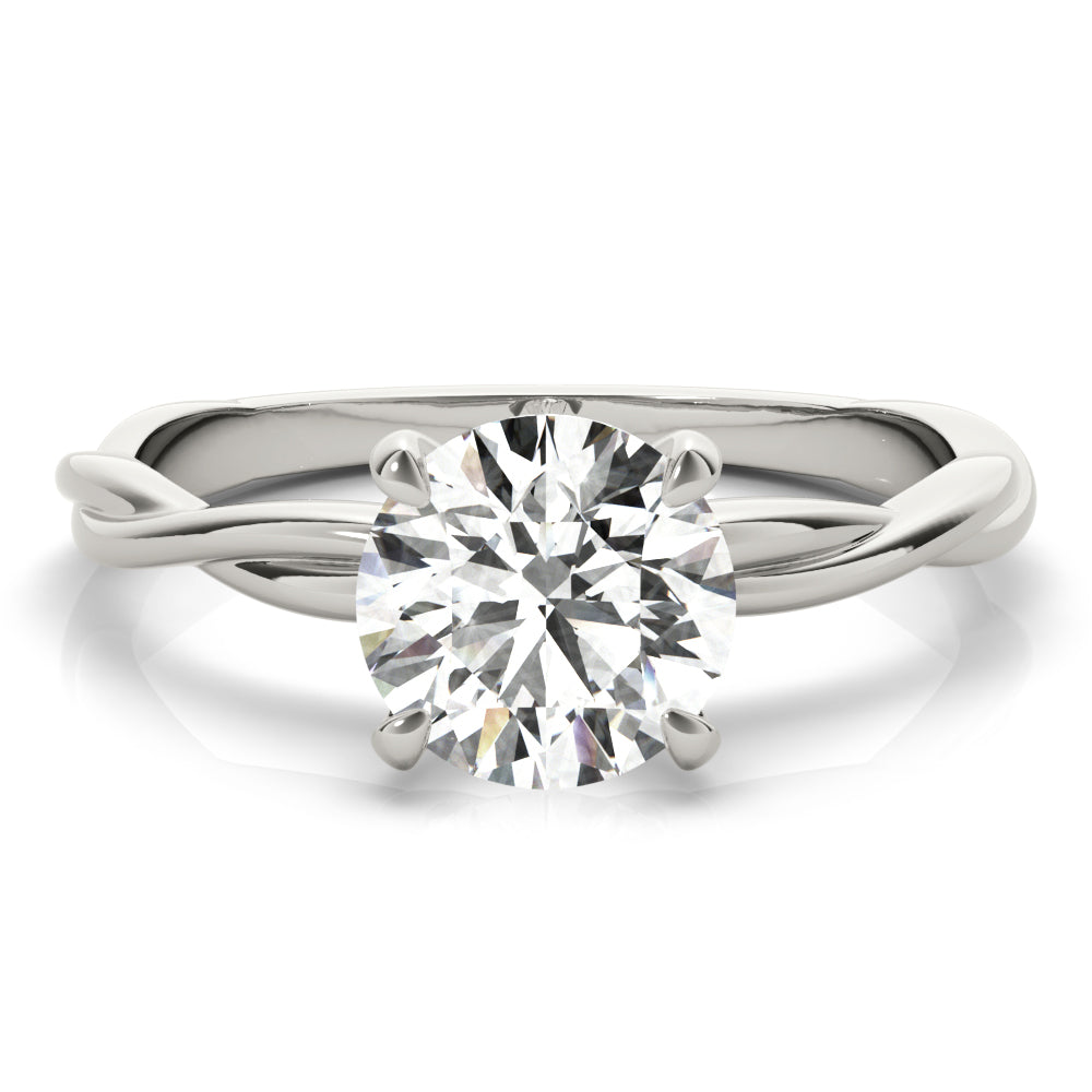 18K White Gold 1ct Diamond Solitaire Engagement Ring
