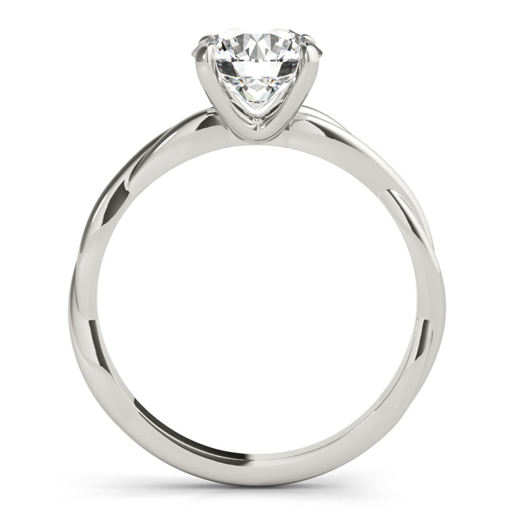 Platinum 1 CT Round Diamond Solitaire Engagement Ring
