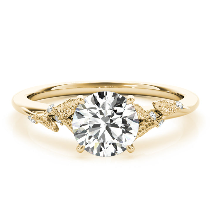 18K Yellow Gold 1 ct Diamond Engagement Ring