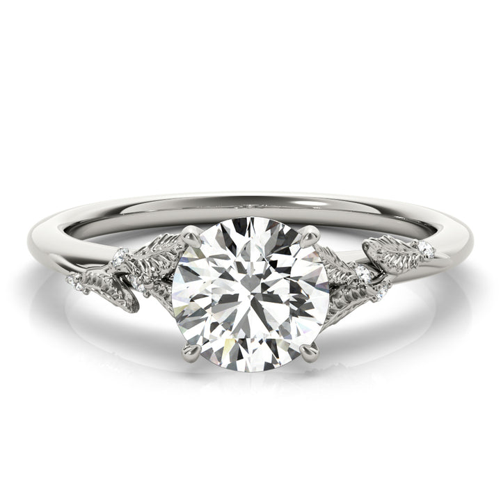 Platinum 1 ct Round Diamond Engagement Ring