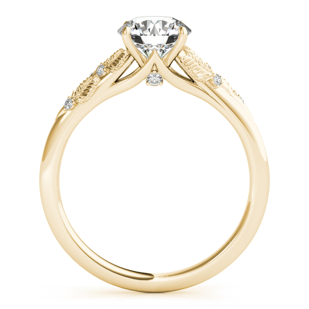 18K Yellow Gold 1 ct Diamond Engagement Ring
