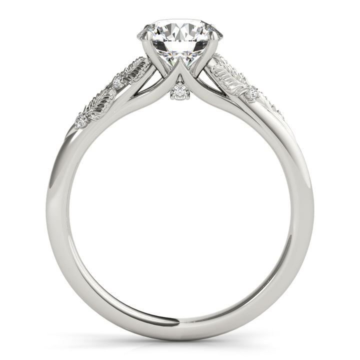 18K White Gold 1 ct Diamond Engagement Ring Solitaire