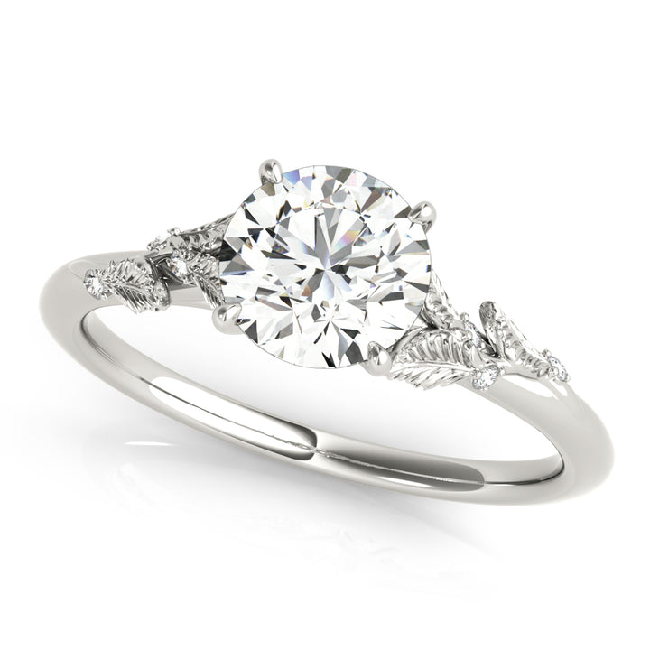 Platinum 1 ct Round Diamond Engagement Ring