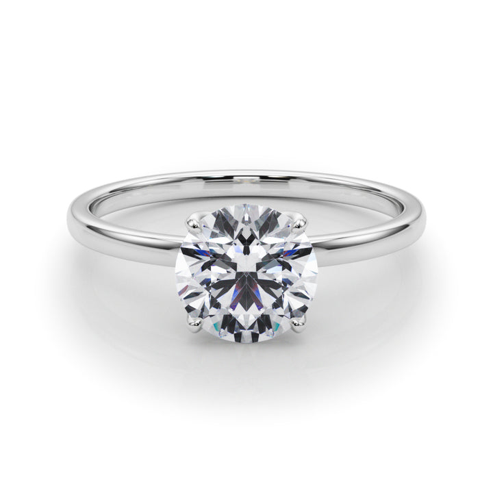 18K White Gold 1ct Diamond Solitaire Engagement Ring