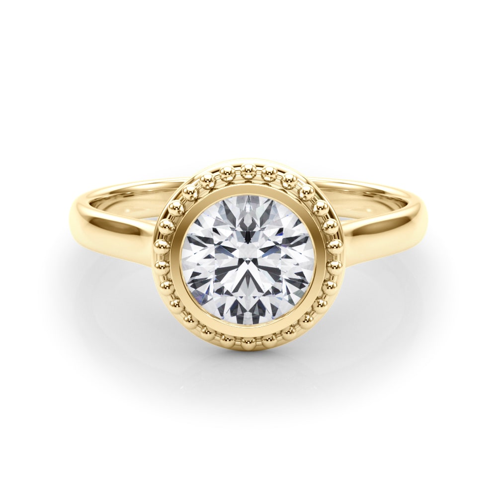 18K Yellow Gold 1 ct tw Solitaire Diamond Engagement Ring