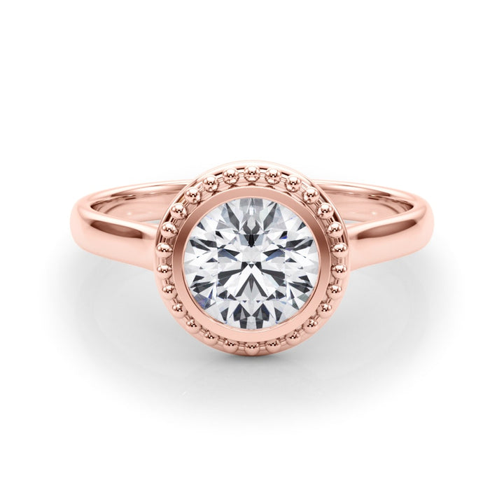 14K Rose Gold 1 ct tw Solitaire Diamond Engagement Ring