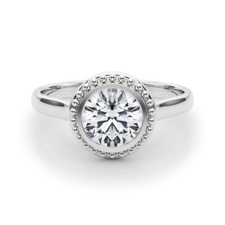 1 CT Platinum Round Diamond Engagement Ring