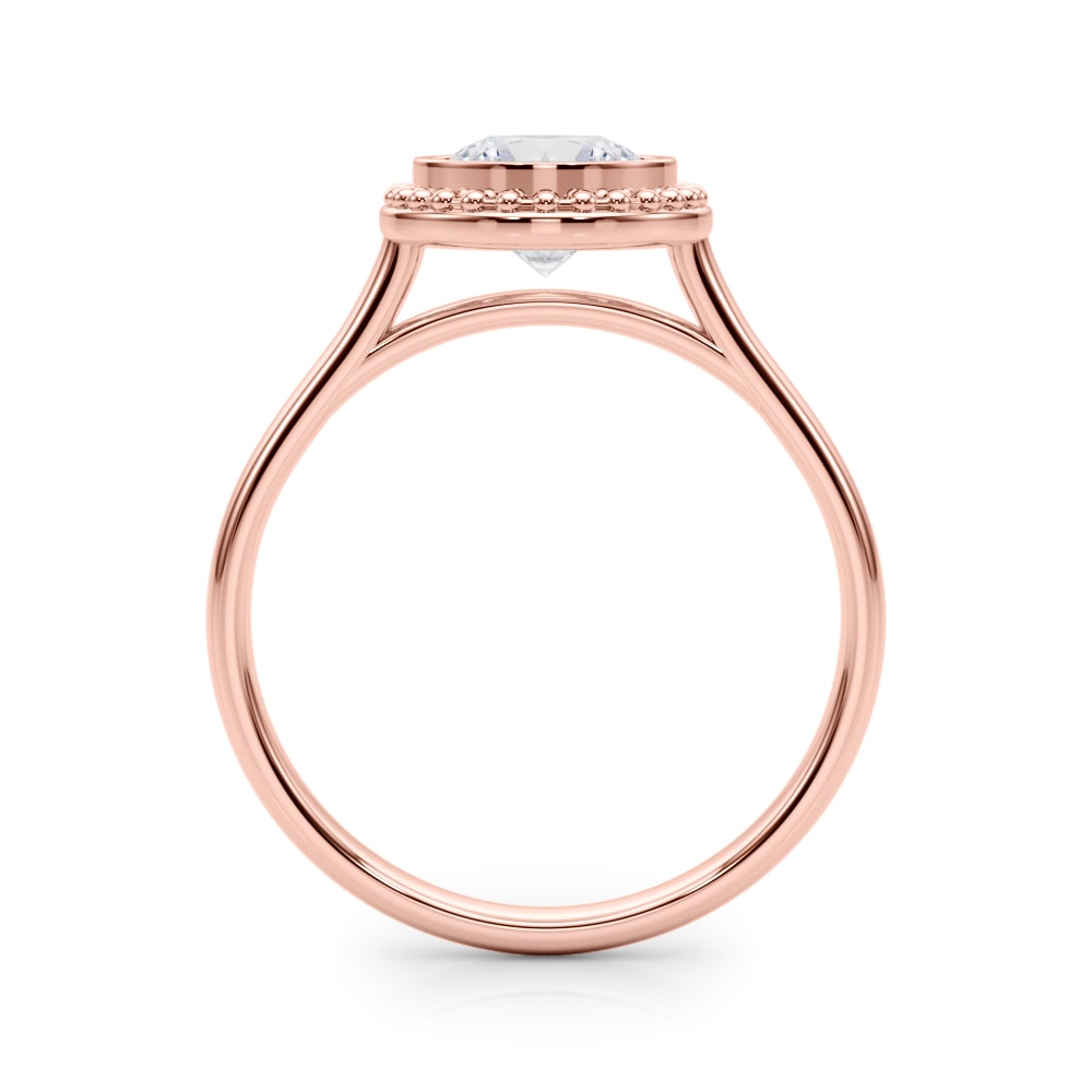 18K Rose Gold 1 ct tw Solitaire Diamond Engagement Ring
