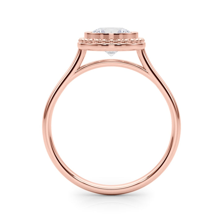 18K Rose Gold 1 ct tw Solitaire Diamond Engagement Ring