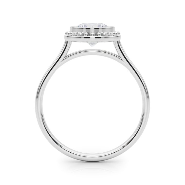 18K White Gold 1ct Diamond Solitaire Engagement Ring
