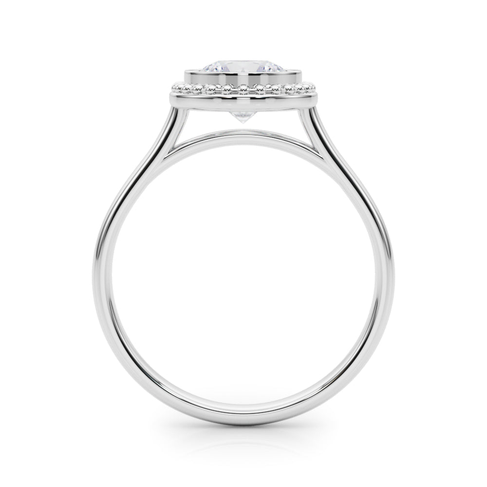 1 CT Platinum Round Diamond Engagement Ring
