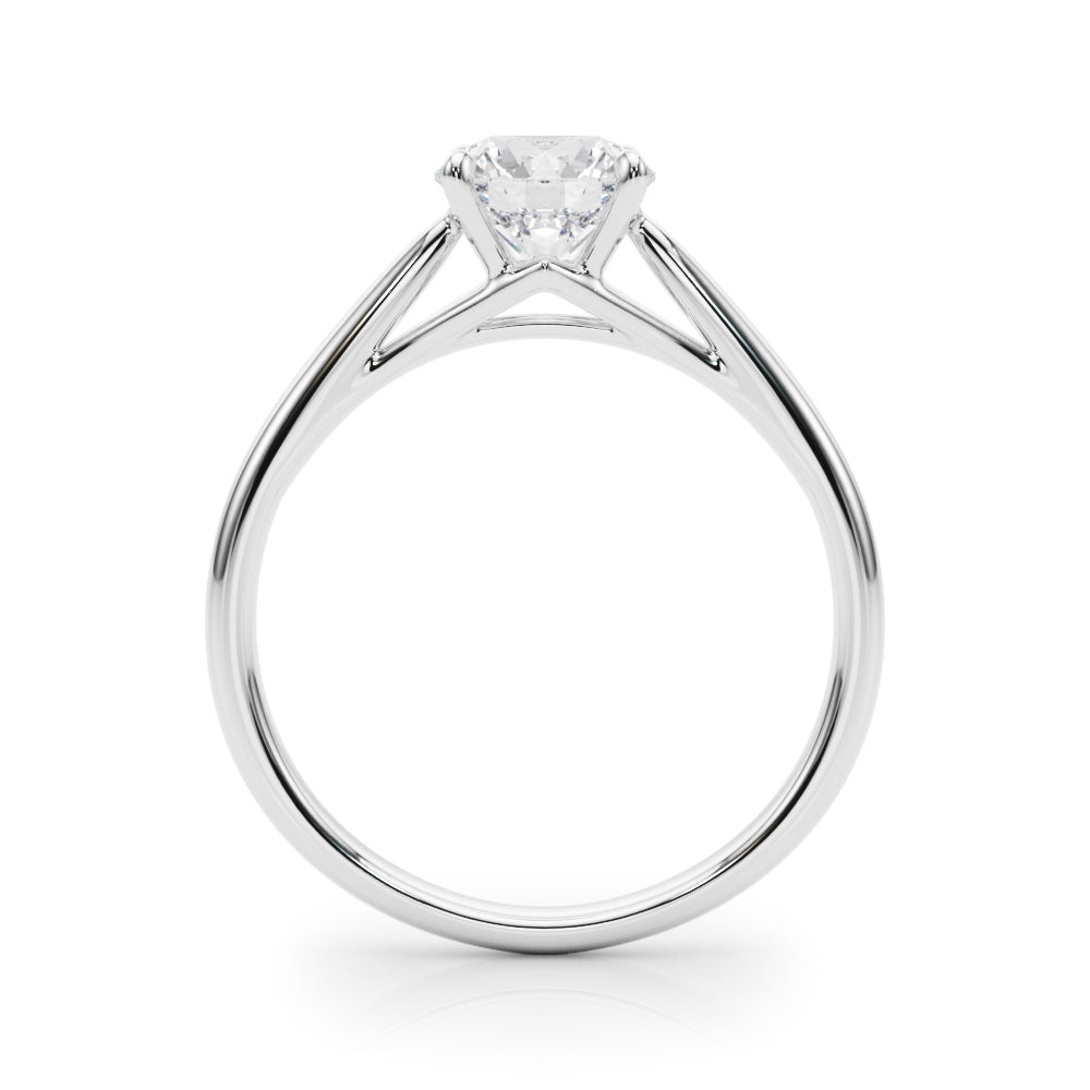 1 CT Platinum Round Diamond Engagement Ring
