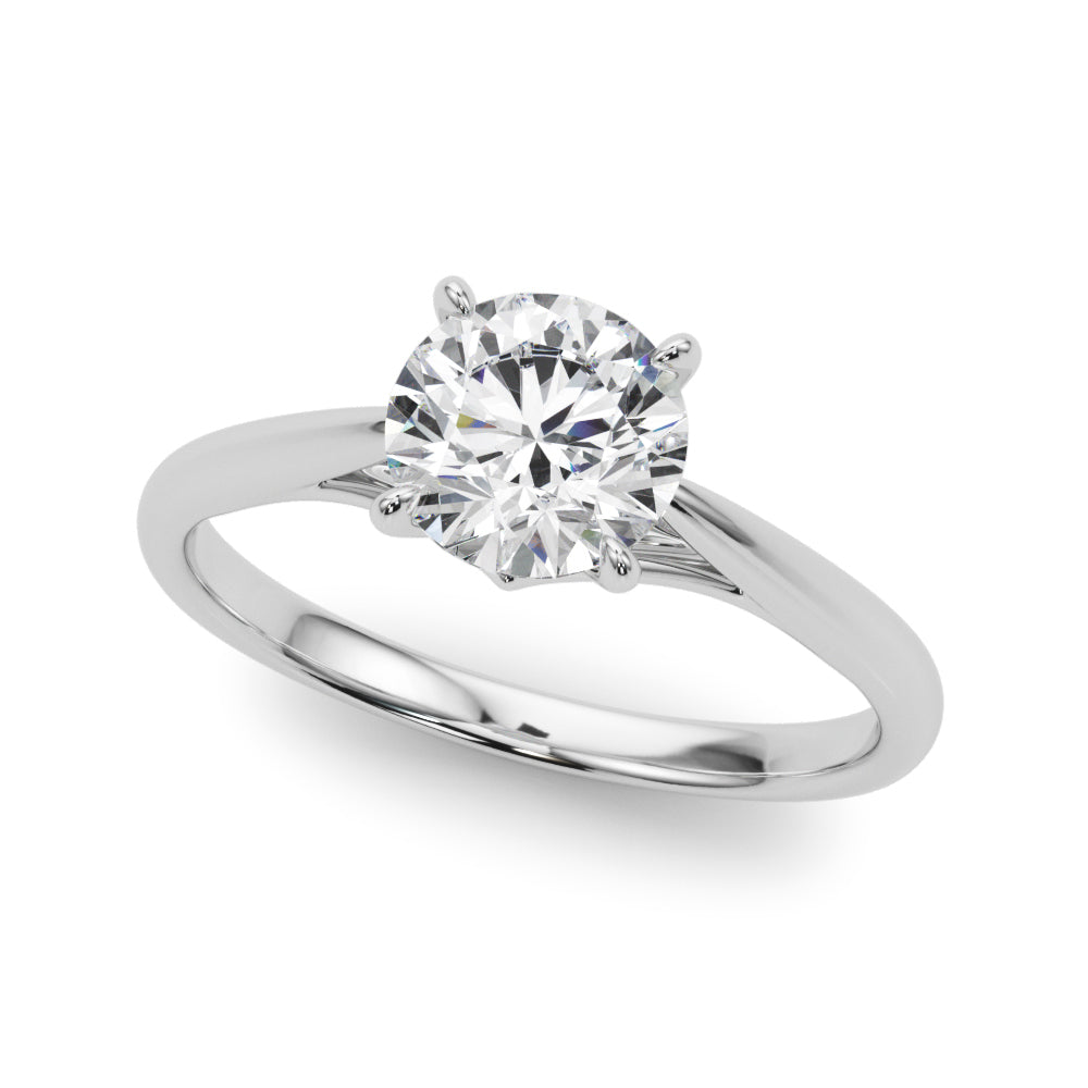 14K White Gold 1 CT Diamond Engagement Ring