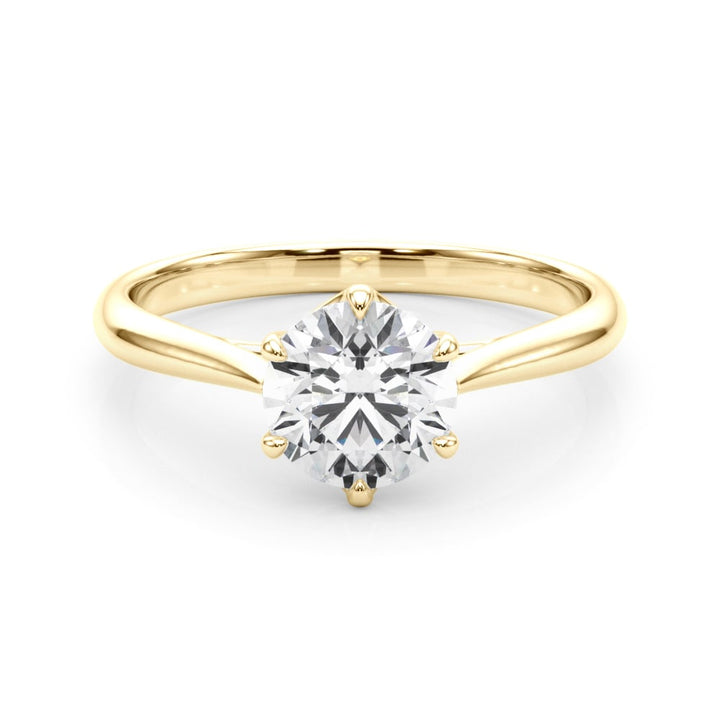 18K Yellow Gold 1 ct tw Solitaire Diamond Engagement Ring