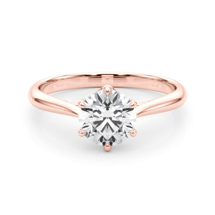 14K Rose Gold 1 ct tw Solitaire Diamond Engagement Ring