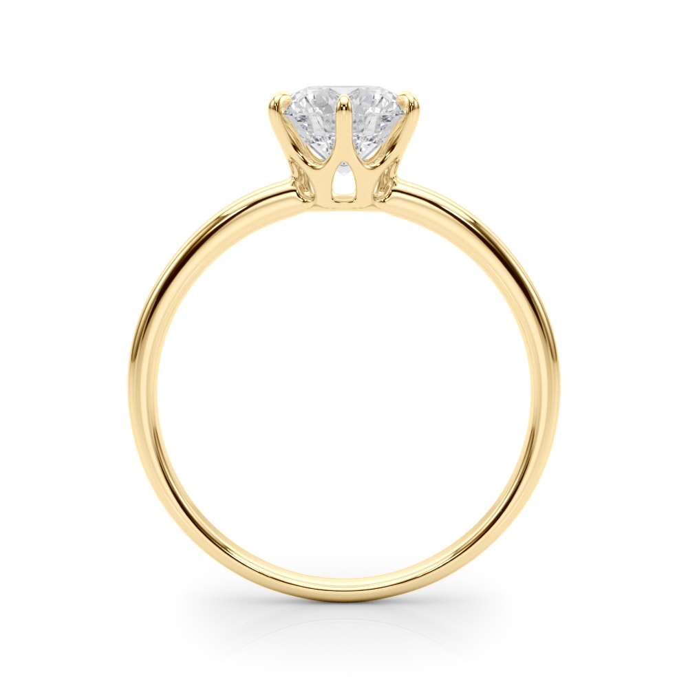 18K Yellow Gold 1 ct tw Solitaire Diamond Engagement Ring