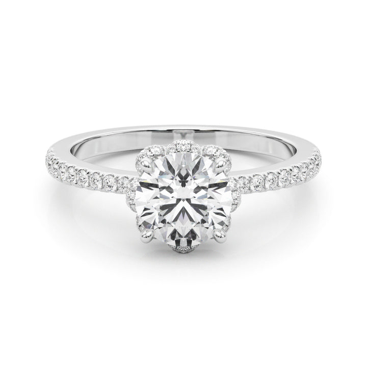 14K White Gold 1.25 ctw Diamond Engagement Ring