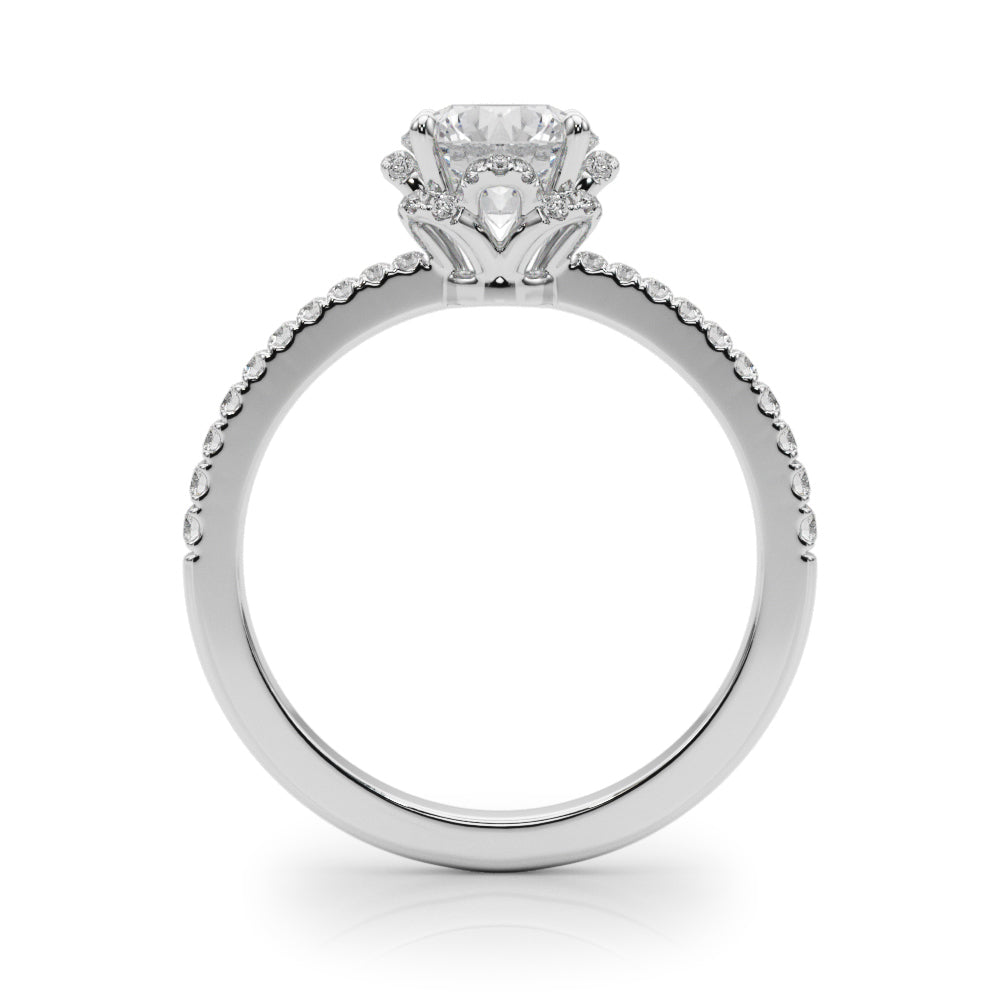 14K White Gold 1.25 ctw Diamond Engagement Ring