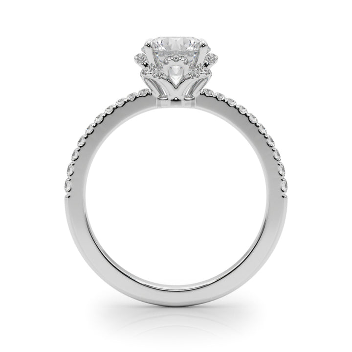 14K White Gold 1.25 ctw Diamond Engagement Ring