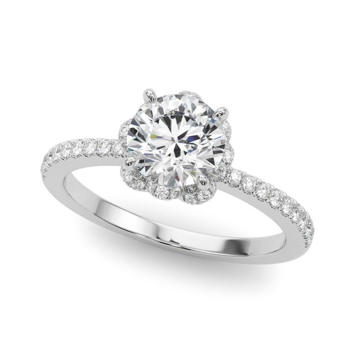14K White Gold 1.25 ctw Diamond Engagement Ring