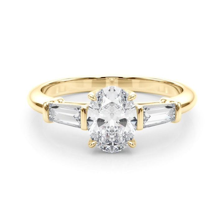18K Yellow Gold 1/2 ct tw Fancy Shape Diamond Engagement Ring