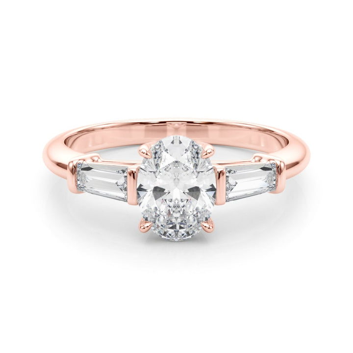 18K Rose Gold 1/2 ct tw Fancy Shape Diamond Engagement Ring