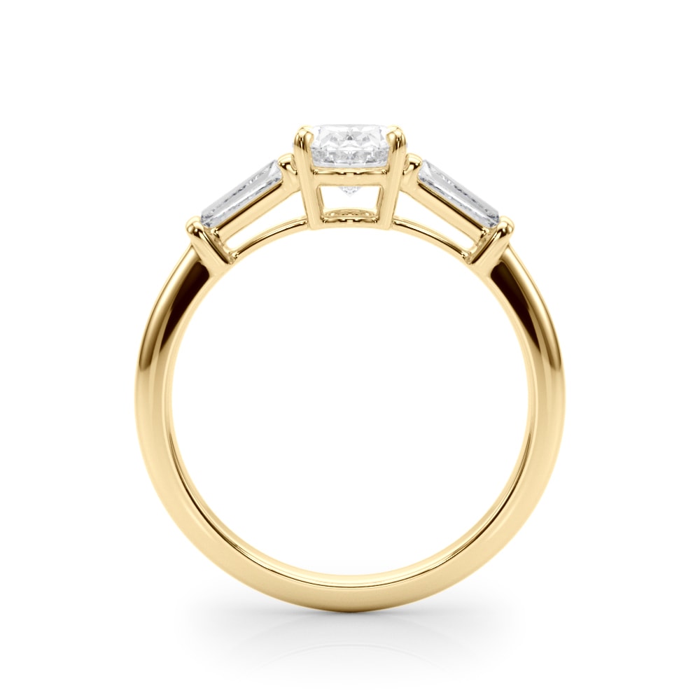 14K Yellow Gold 1/2 ct tw Fancy Shape Diamond Engagement Ring
