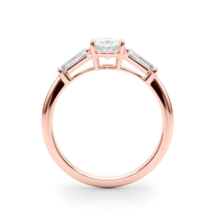 14K Rose Gold 1/2 ct tw Fancy Shape Diamond Engagement Ring
