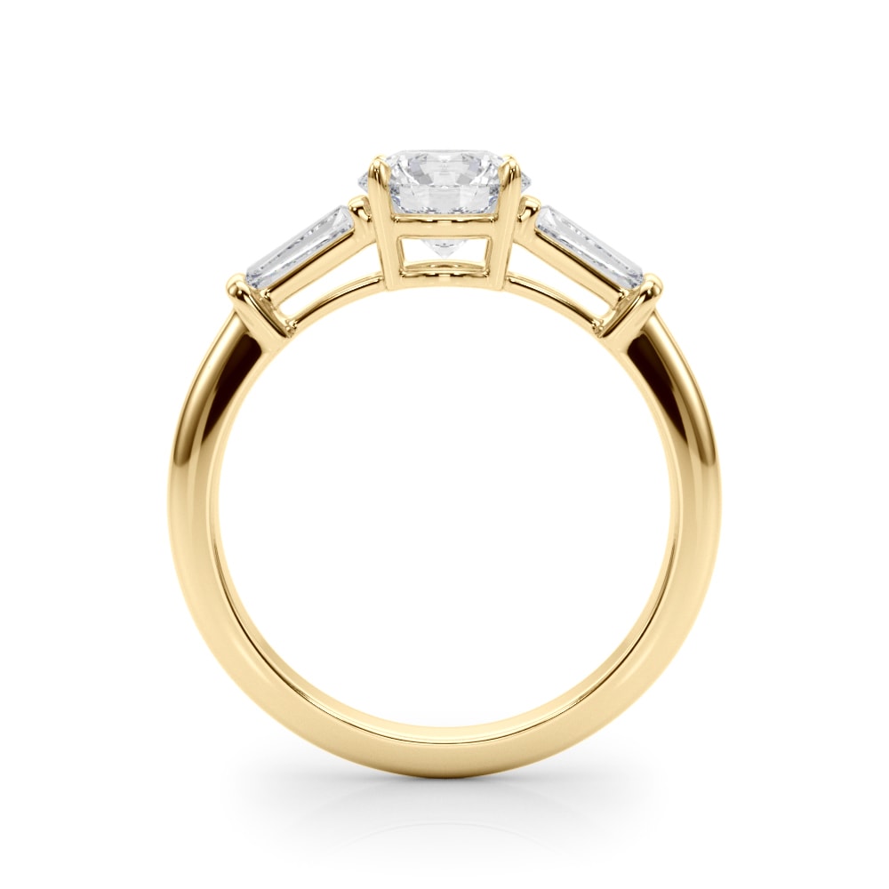 18K Yellow Gold 1 1/2 ct tw Fancy Shape Diamond Engagement Ring
