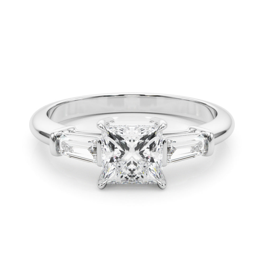 Platinum 1 CT Diamond Three Stone Engagement Ring