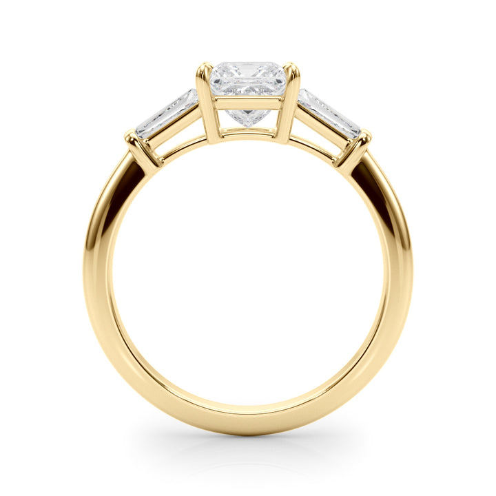 14K Yellow Gold 1 ct tw Three Stone Diamond Engagement Ring
