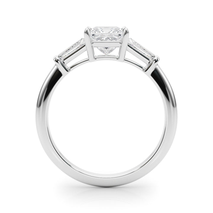 Platinum 1 CT Diamond Three Stone Engagement Ring