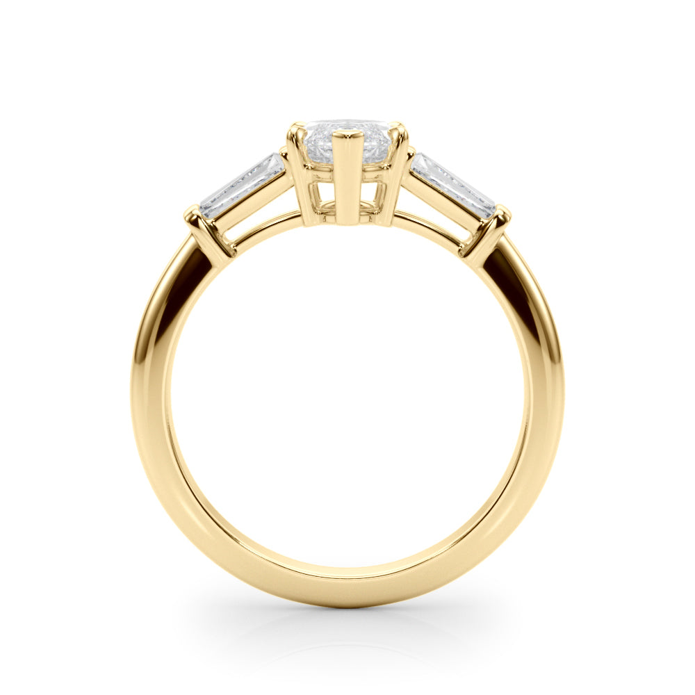 14K Yellow Gold 1/2 ct tw Fancy Shape Diamond Engagement Ring