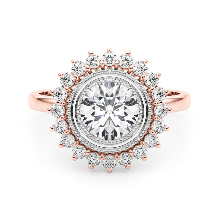 14K Rose Gold 1.33ctw Round Diamond Engagement Ring