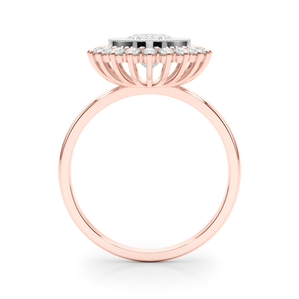 14K Rose Gold 1.33ctw Round Diamond Engagement Ring