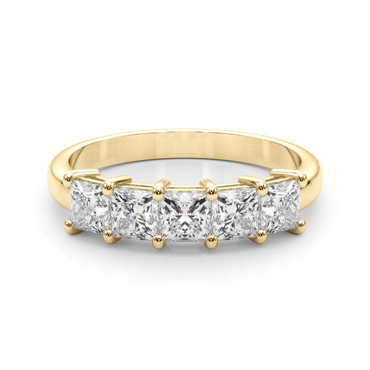 14K Yellow Gold 7/8 ct tw Fancy Shape Diamond Wedding Ring