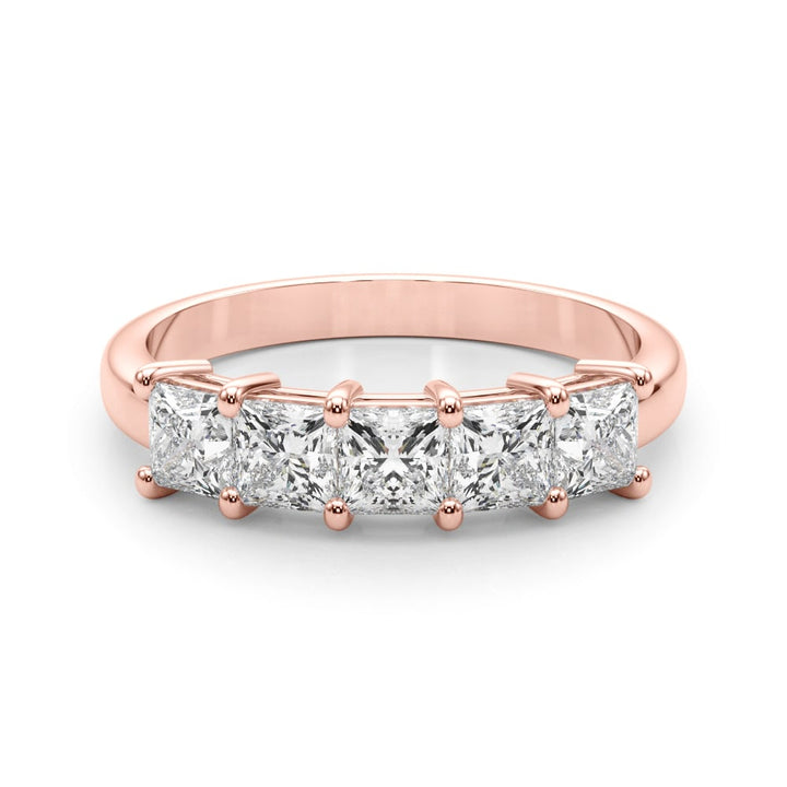 14K Rose Gold 7/8 ct tw Fancy Shape Diamond Wedding Ring