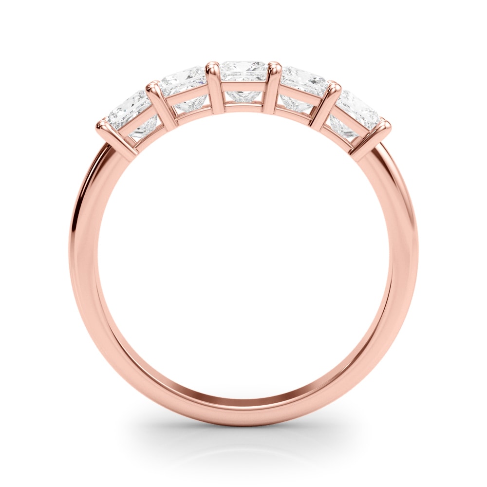 14K Rose Gold 7/8 ct tw Fancy Shape Diamond Wedding Ring