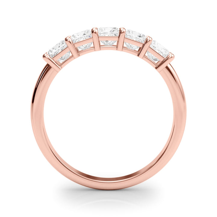 14K Rose Gold 7/8 ct tw Fancy Shape Diamond Wedding Ring