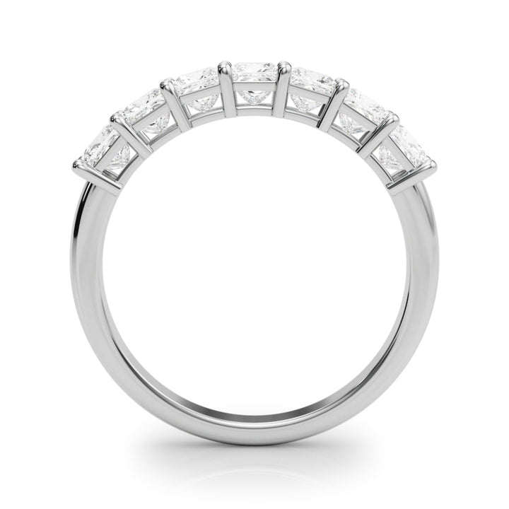 18K White Gold Square Diamond Engagement Ring