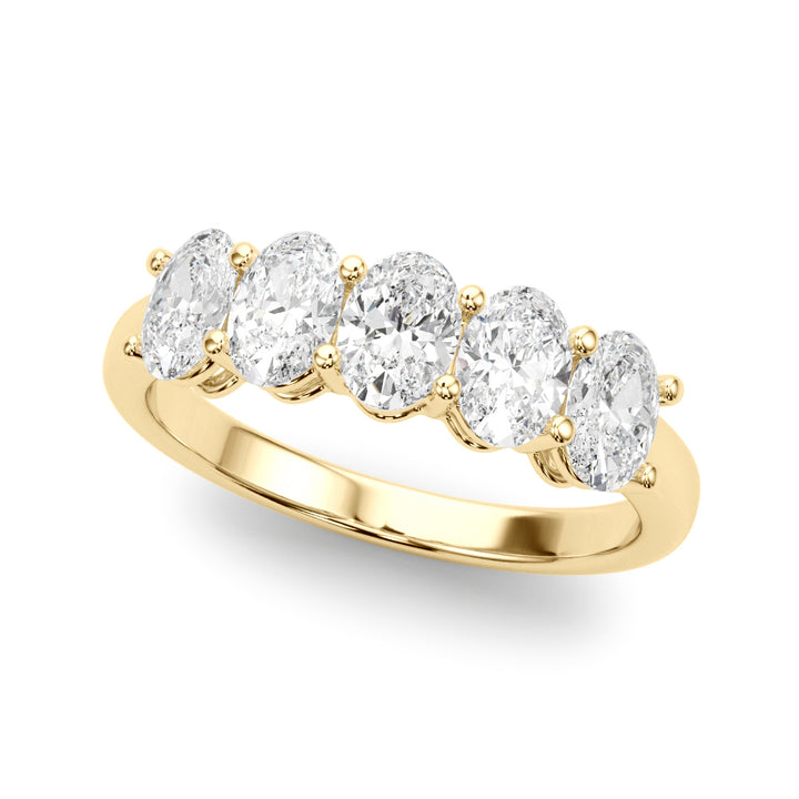 18K Yellow Gold 1.65 CT Oval Diamond Engagement Ring