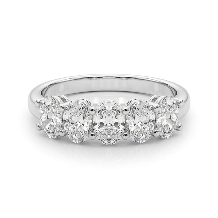 18K White Gold 1.65 CT Oval Diamond Engagement Ring