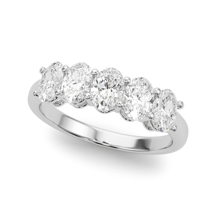 Oval Diamond Multi-Stone Wedding Ring