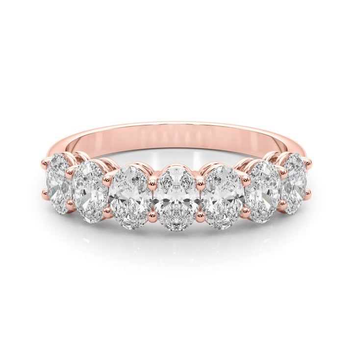 14K Rose Gold 1 ct tw Diamond Wedding Ring