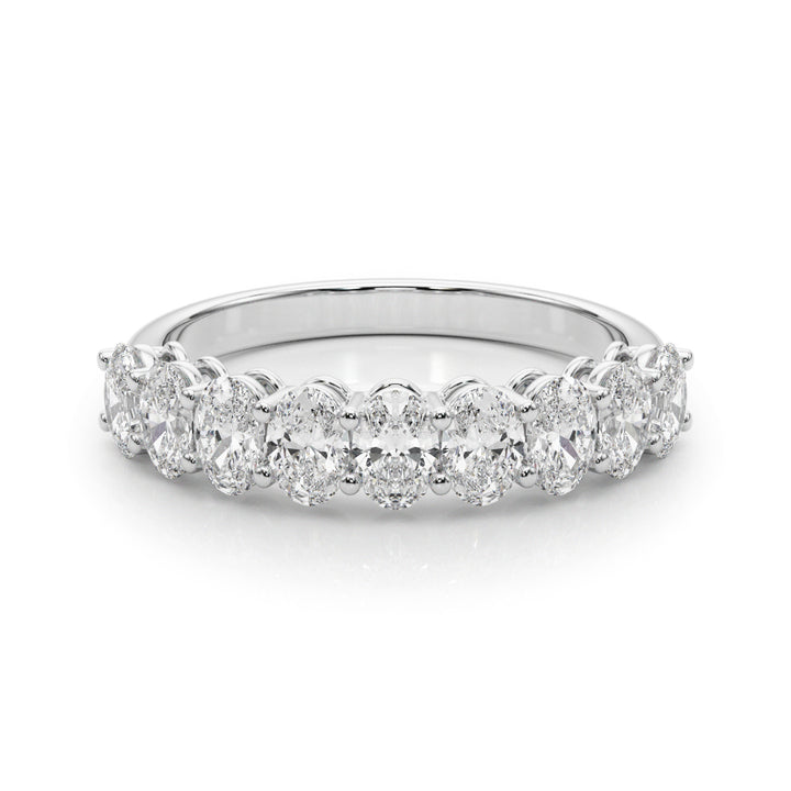 18K White Gold 1.8 CT Oval Diamond Engagement Ring