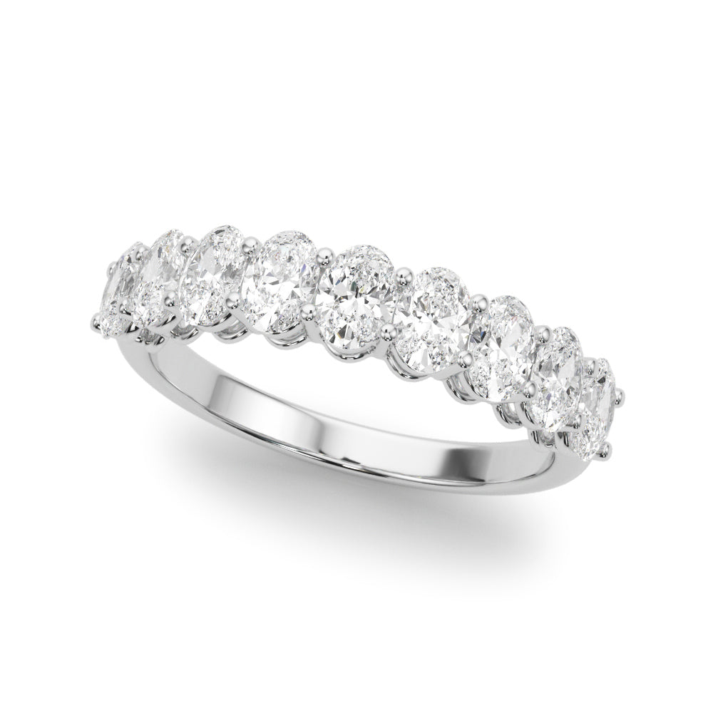 18K White Gold 1.8 CT Oval Diamond Engagement Ring