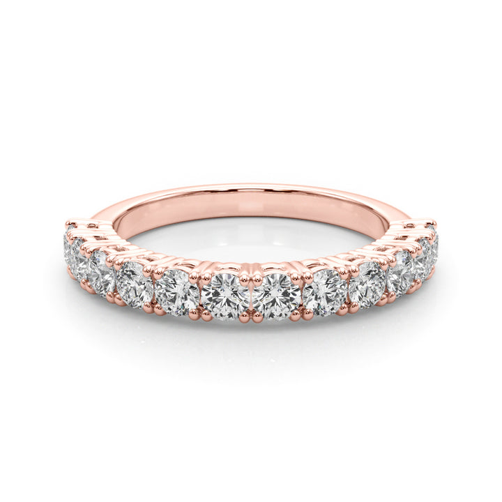 14K Rose Gold Diamond Wedding Ring
