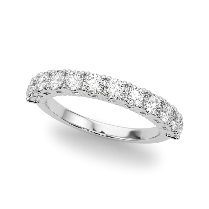 18K White Gold 1 CT Diamond Wedding Band