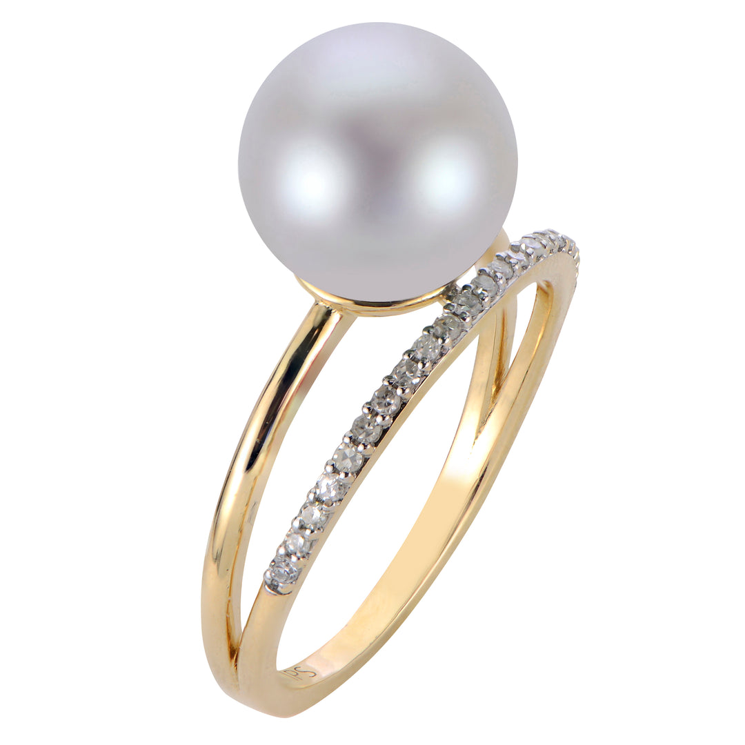 14KT Yellow Gold Freshwater Pearl Ring