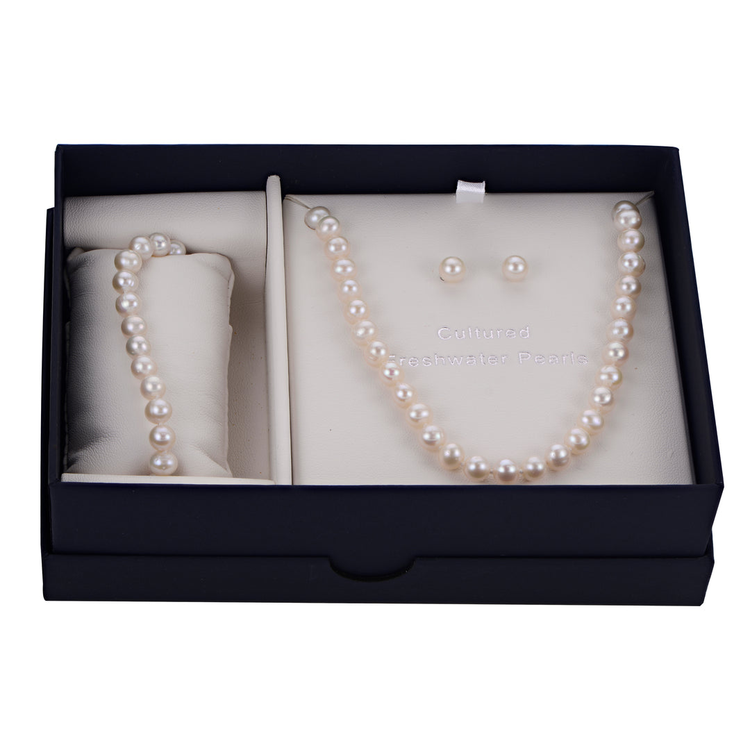 14KT Yellow Gold Freshwater Pearl Set